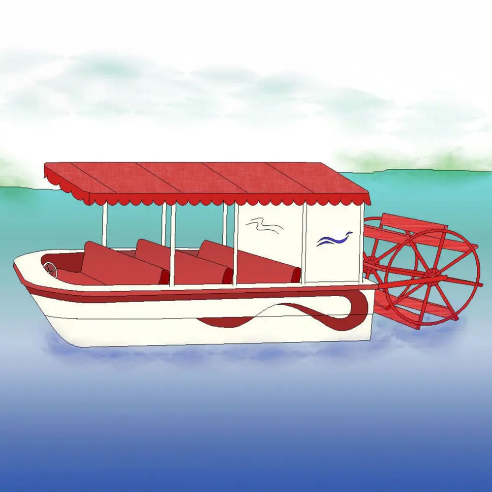 10 Person Attraction Boat w/ Stern Wheel