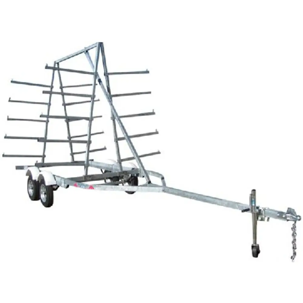 10 Place Canoe/Kayak Trailer w/ Tandem Axle