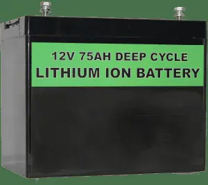 Lithium 12V 75AH Marine Battery