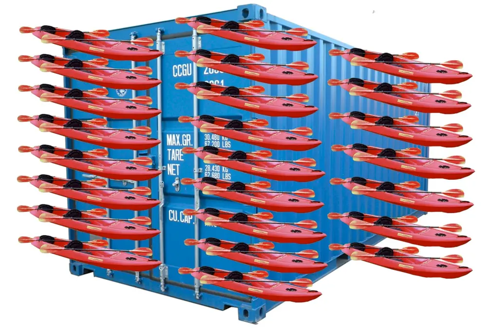 Caribe Kayak 20' Container Load