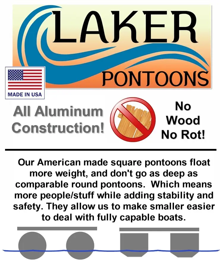 Laker 714 Basic Pontoon Boat photo 4