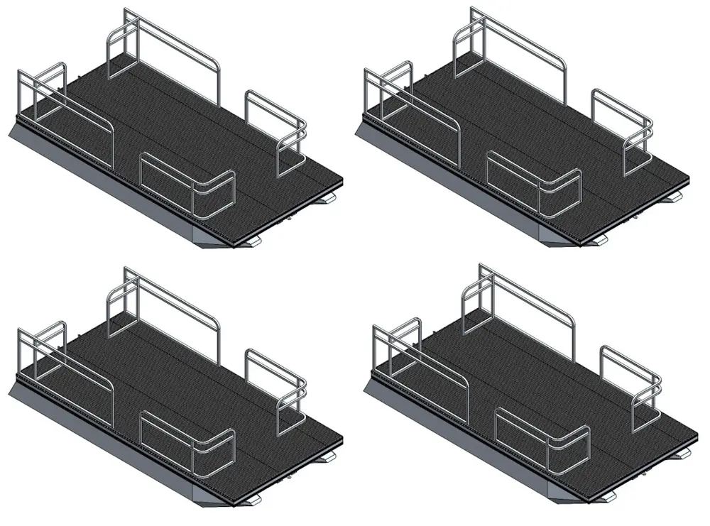 Laker 714 Pontoon Boat 4 Pack
