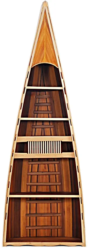 Wooden Canoe Book Shelf